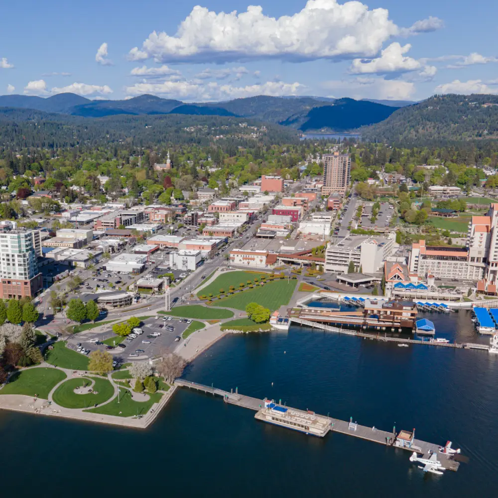 coeur d'alene aerial