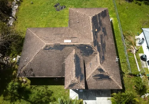 wind damaged roof